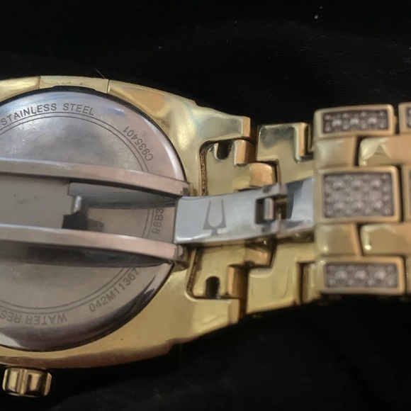 Bulova Phantom Crystal Watch Gold and Silver - Picture 4 of 11